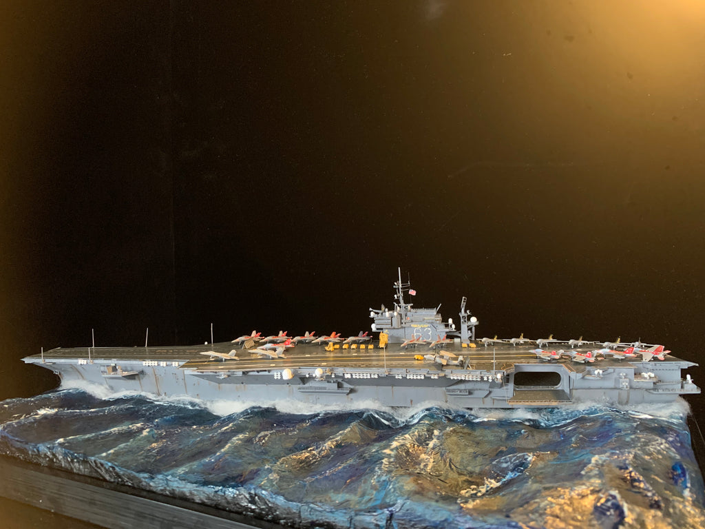 1:700 US Legendary Aircraft Carrier CV-63 KittyHawk Scene Upgrade Version