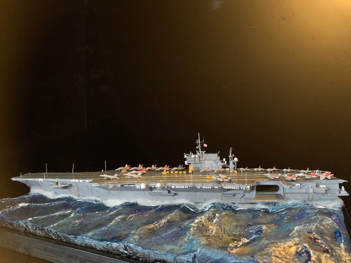1:700 US Legendary Aircraft Carrier CV-63 KittyHawk Scene Upgrade Version