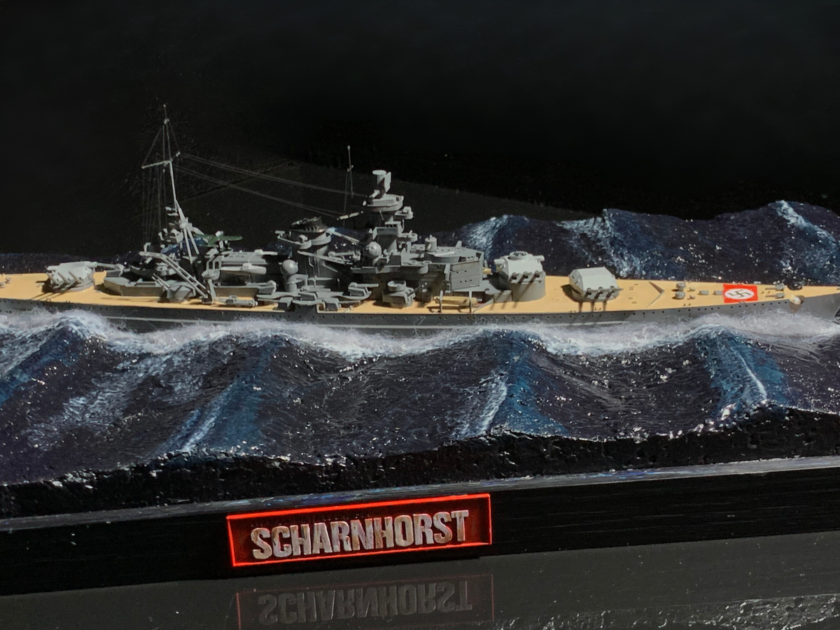 1:700 Scharnhorst Battlecruiser Scene Model
