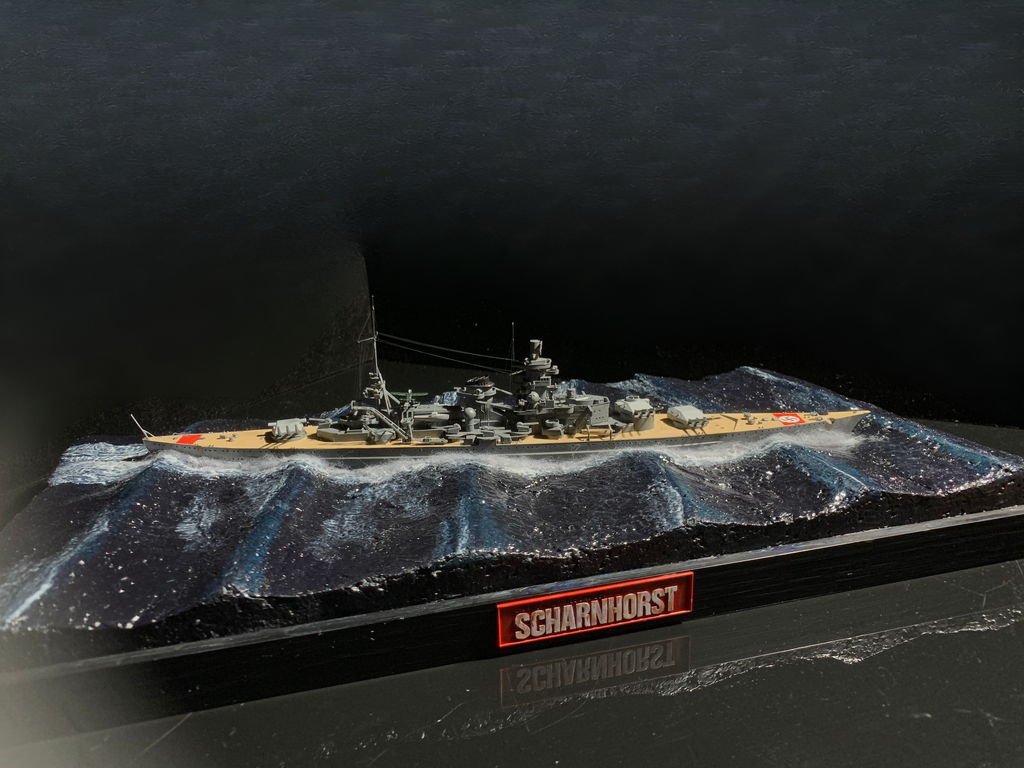 1:700 Scharnhorst Battlecruiser Scene Model