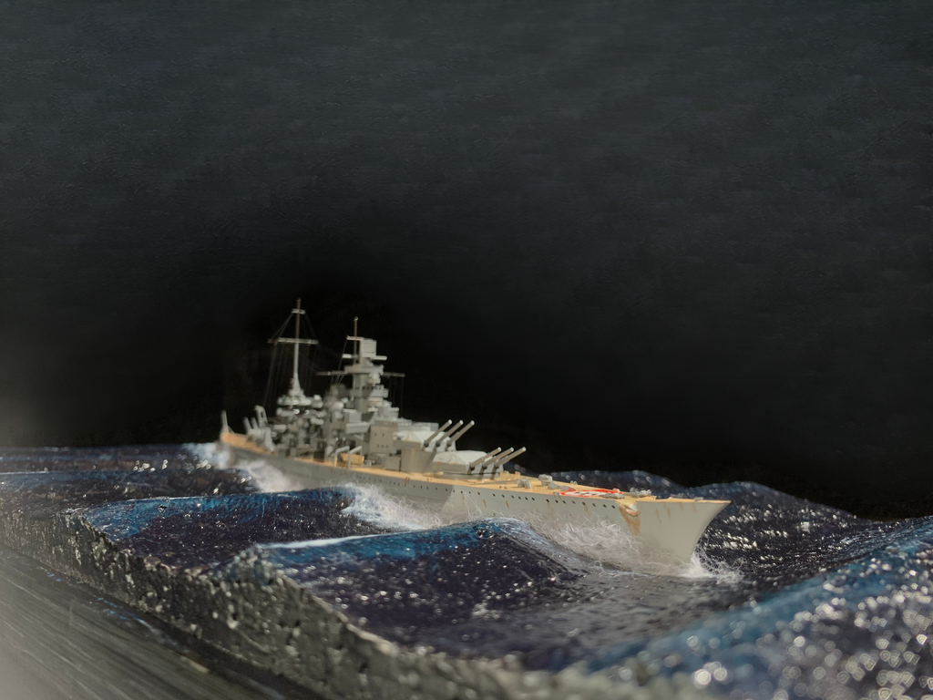 1:700 Scharnhorst Battlecruiser Scene Model