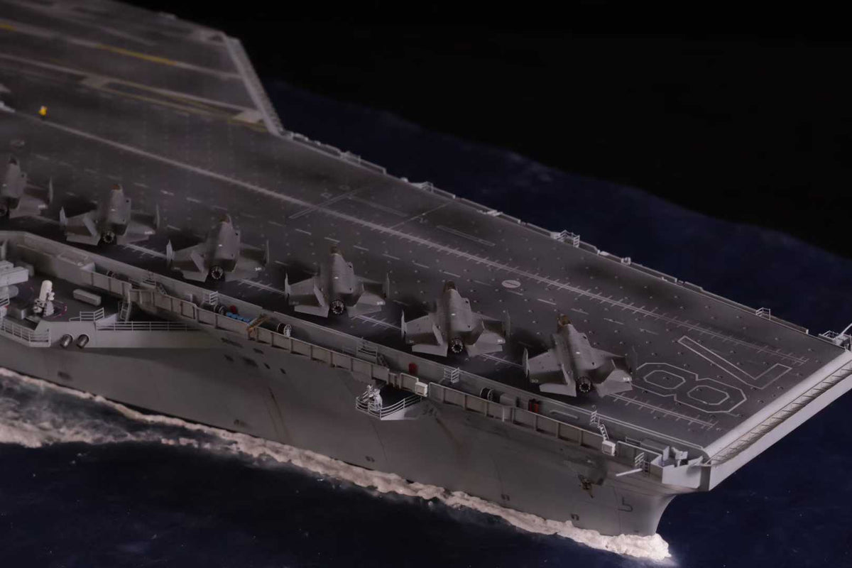 1:350 U.S. Navy Gerald R. Ford 3D Printed Aircraft Carrier, Lighting Effects Upgrade Version