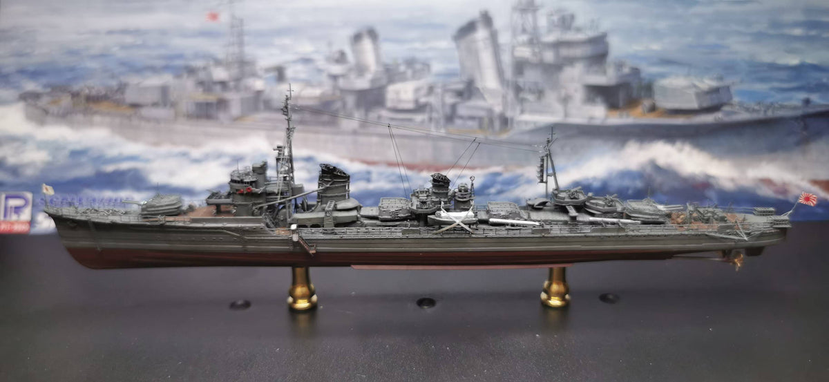 1:700 IJN Yukikaze (Kagerō-class) Destroyer Model – Hand-Built WWII Japanese Destroyer