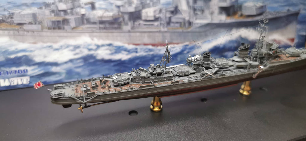 1:700 IJN Yukikaze (Kagerō-class) Destroyer Model – Hand-Built WWII Japanese Destroyer