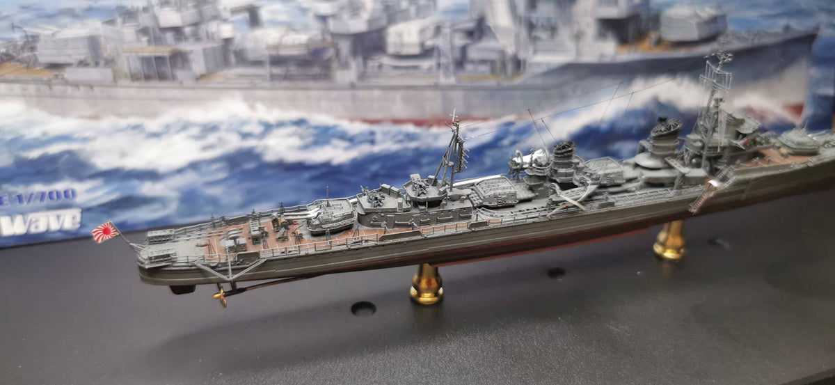 1:700 IJN Yukikaze (Kagerō-class) Destroyer Model – Hand-Built WWII Japanese Destroyer