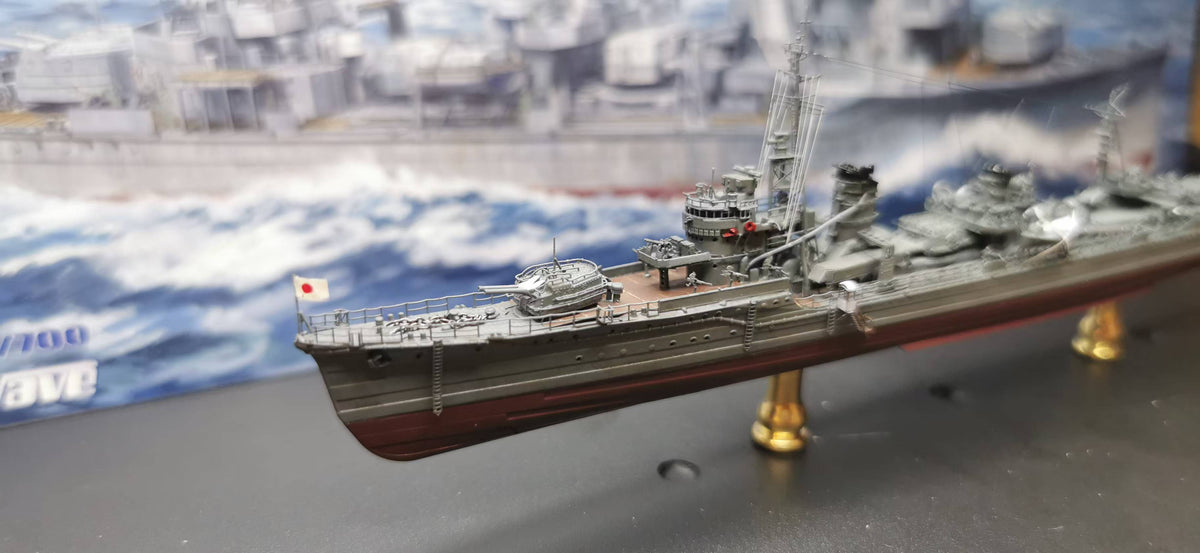 1:700 IJN Yukikaze (Kagerō-class) Destroyer Model – Hand-Built WWII Japanese Destroyer