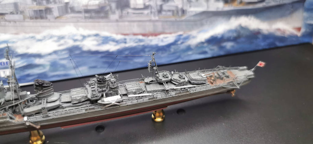 1:700 IJN Yukikaze (Kagerō-class) Destroyer Model – Hand-Built WWII Japanese Destroyer