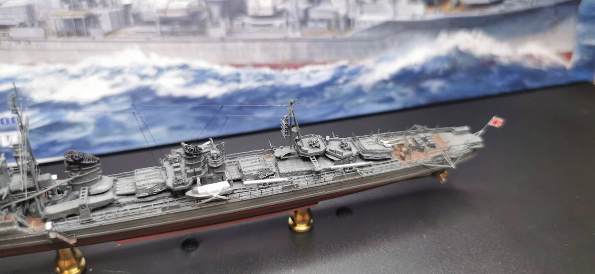 1:700 IJN Yukikaze (Kagerō-class) Destroyer Model – Hand-Built WWII Japanese Destroyer