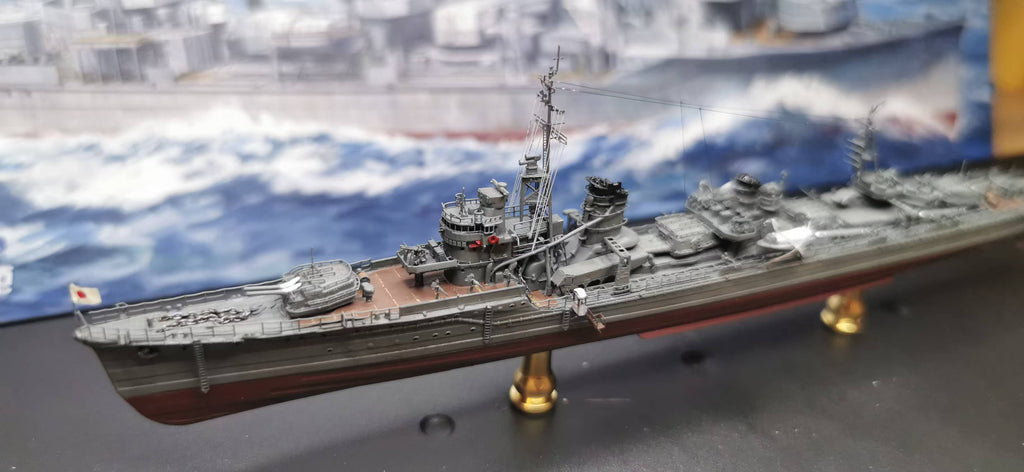 1:700 IJN Yukikaze (Kagerō-class) Destroyer Model – Hand-Built WWII Japanese Destroyer
