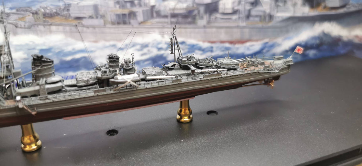 1:700 IJN Yukikaze (Kagerō-class) Destroyer Model – Hand-Built WWII Japanese Destroyer