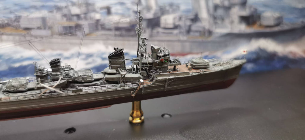 1:700 IJN Yukikaze (Kagerō-class) Destroyer Model – Hand-Built WWII Japanese Destroyer