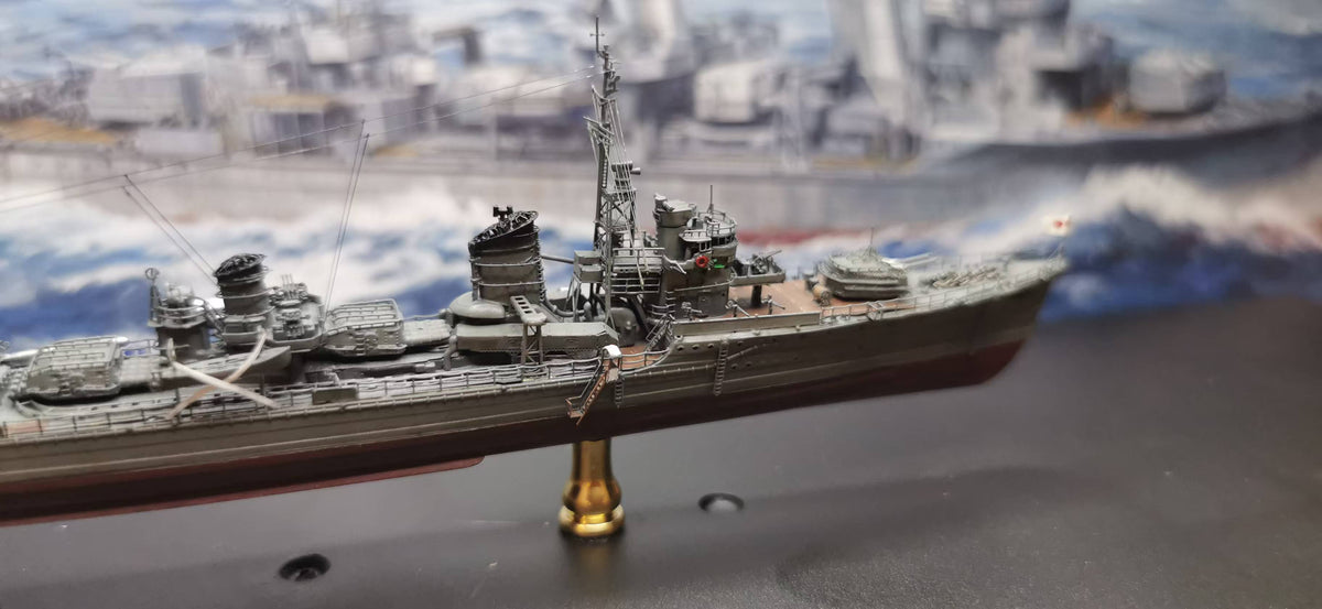 1:700 IJN Yukikaze (Kagerō-class) Destroyer Model – Hand-Built WWII Japanese Destroyer