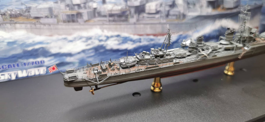 1:700 IJN Yukikaze (Kagerō-class) Destroyer Model – Hand-Built WWII Japanese Destroyer