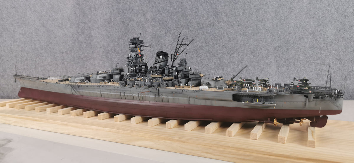 1:350 IJN Battleship Yamato Super Modified Scale Model 3D Printed Detailed Upgrade Version