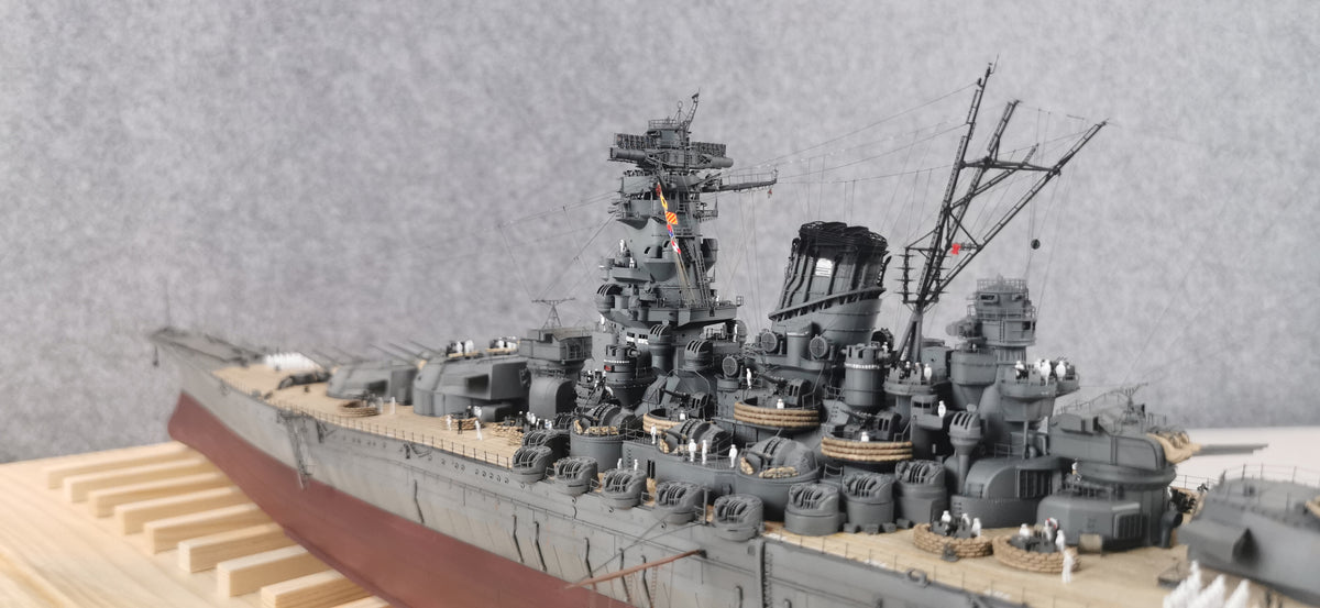 1:350 IJN Battleship Yamato Super Modified Scale Model 3D Printed Detailed Upgrade Version