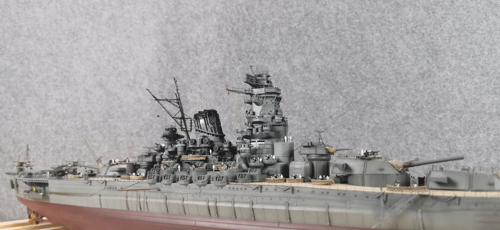 1:350 IJN Battleship Yamato Super Modified Scale Model 3D Printed Detailed Upgrade Version
