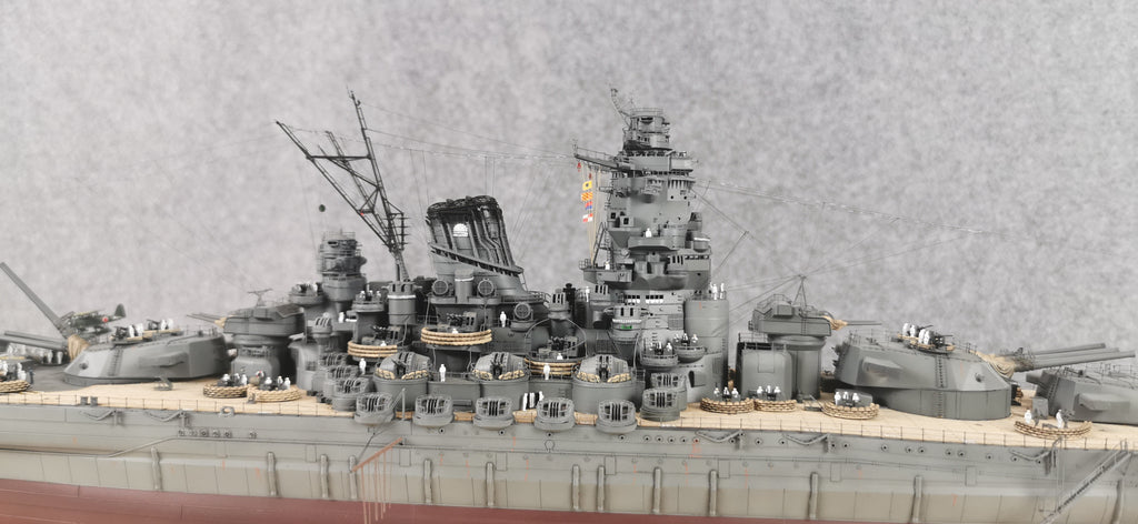 1:350 IJN Battleship Yamato Super Modified Scale Model 3D Printed Detailed Upgrade Version