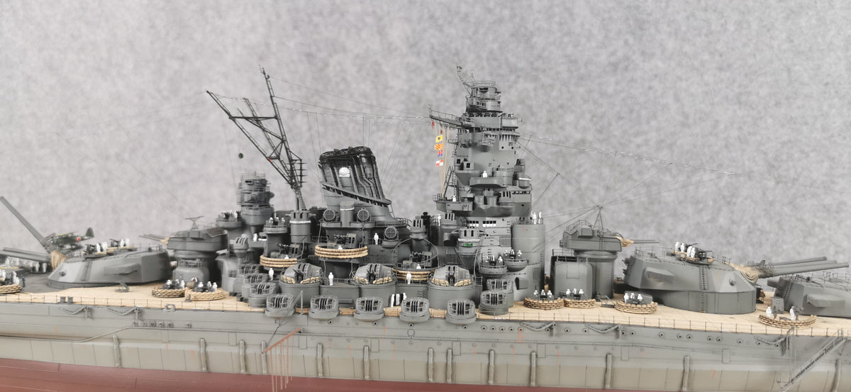 1:350 IJN Battleship Yamato Super Modified Scale Model 3D Printed Detailed Upgrade Version
