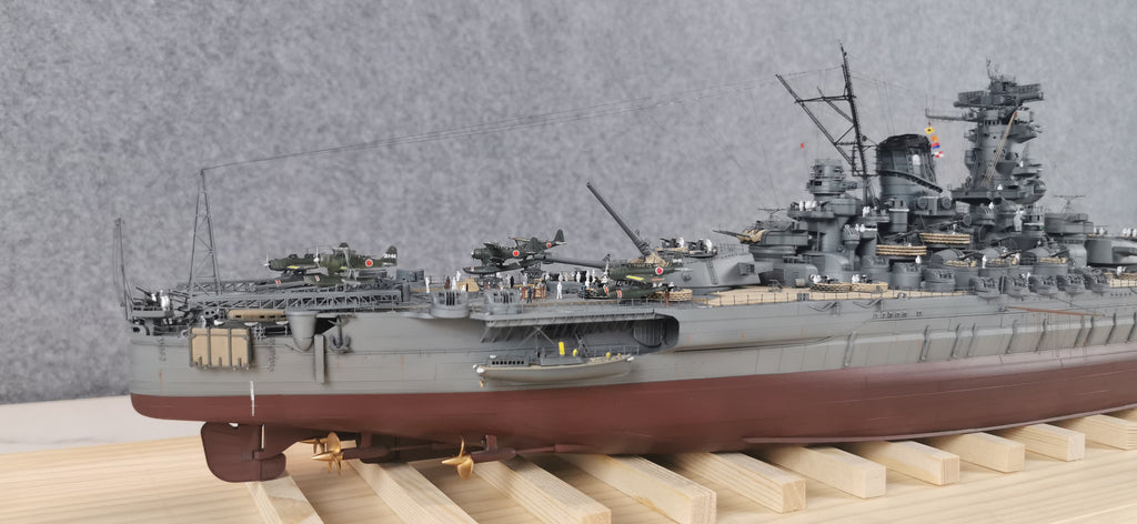 1:350 IJN Battleship Yamato Super Modified Scale Model 3D Printed Detailed Upgrade Version