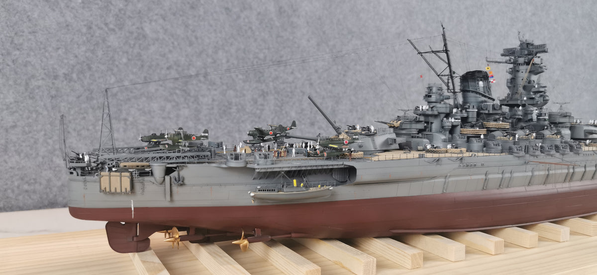 1:350 IJN Battleship Yamato Super Modified Scale Model 3D Printed Detailed Upgrade Version