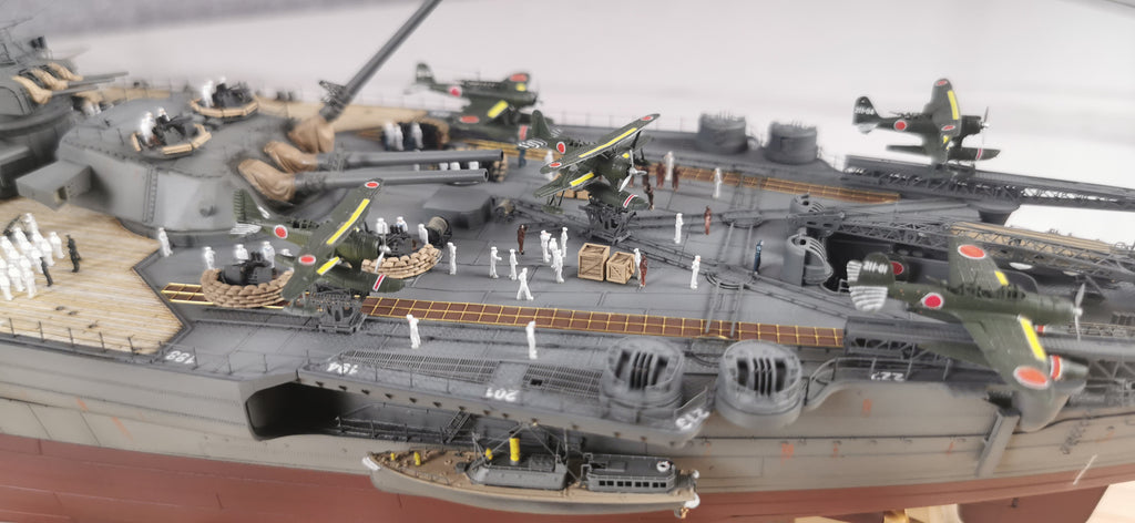 1:350 IJN Battleship Yamato Super Modified Scale Model 3D Printed Detailed Upgrade Version