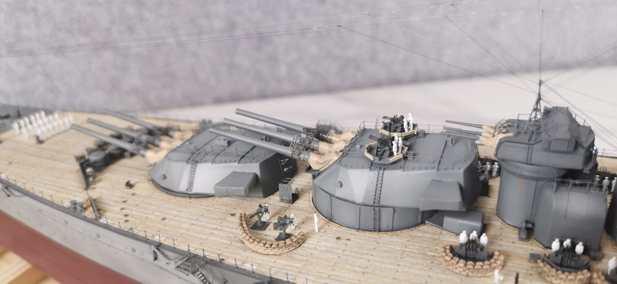 1:350 IJN Battleship Yamato Super Modified Scale Model 3D Printed Detailed Upgrade Version