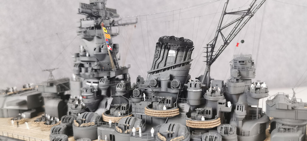 1:350 IJN Battleship Yamato Super Modified Scale Model 3D Printed Detailed Upgrade Version