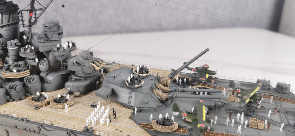 1:350 IJN Battleship Yamato Super Modified Scale Model 3D Printed Detailed Upgrade Version