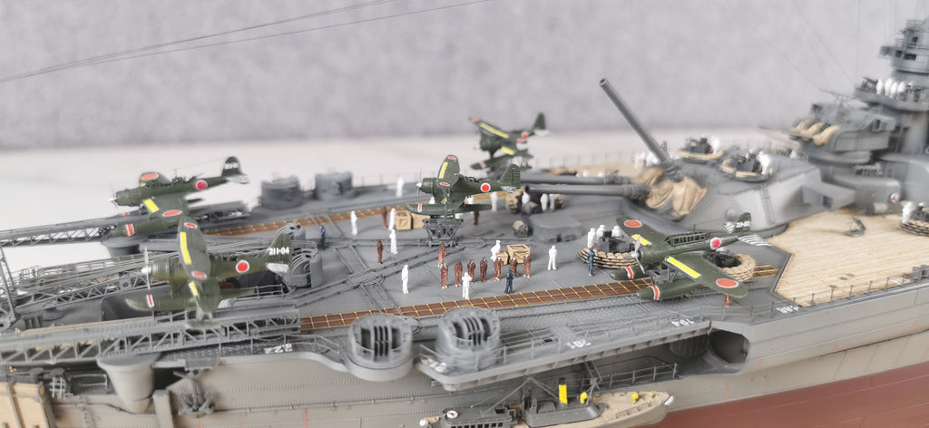 1:350 IJN Battleship Yamato Super Modified Scale Model 3D Printed Detailed Upgrade Version