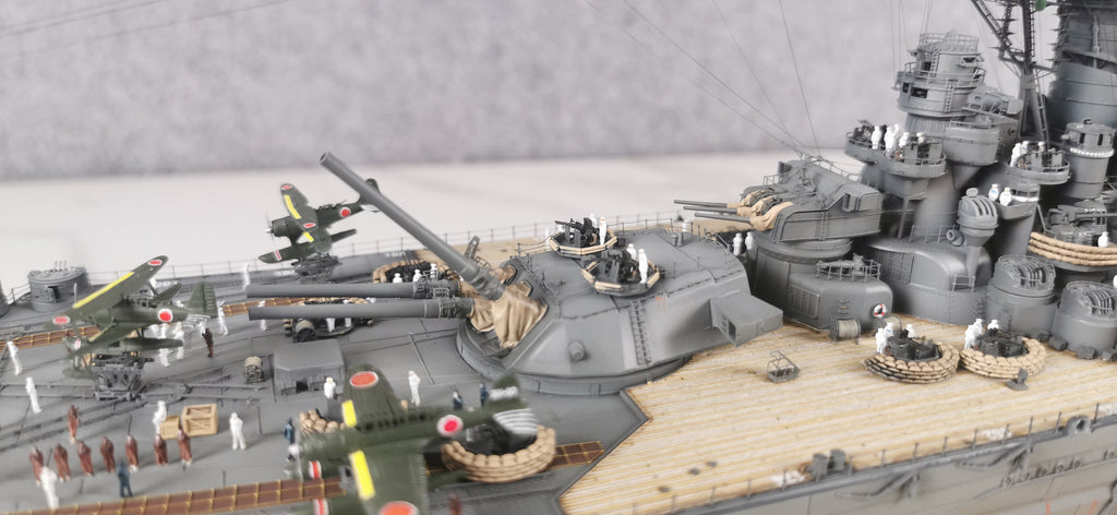 1:350 IJN Battleship Yamato Super Modified Scale Model 3D Printed Detailed Upgrade Version
