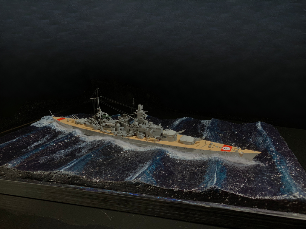 1:700 Scharnhorst Battlecruiser Scene Model