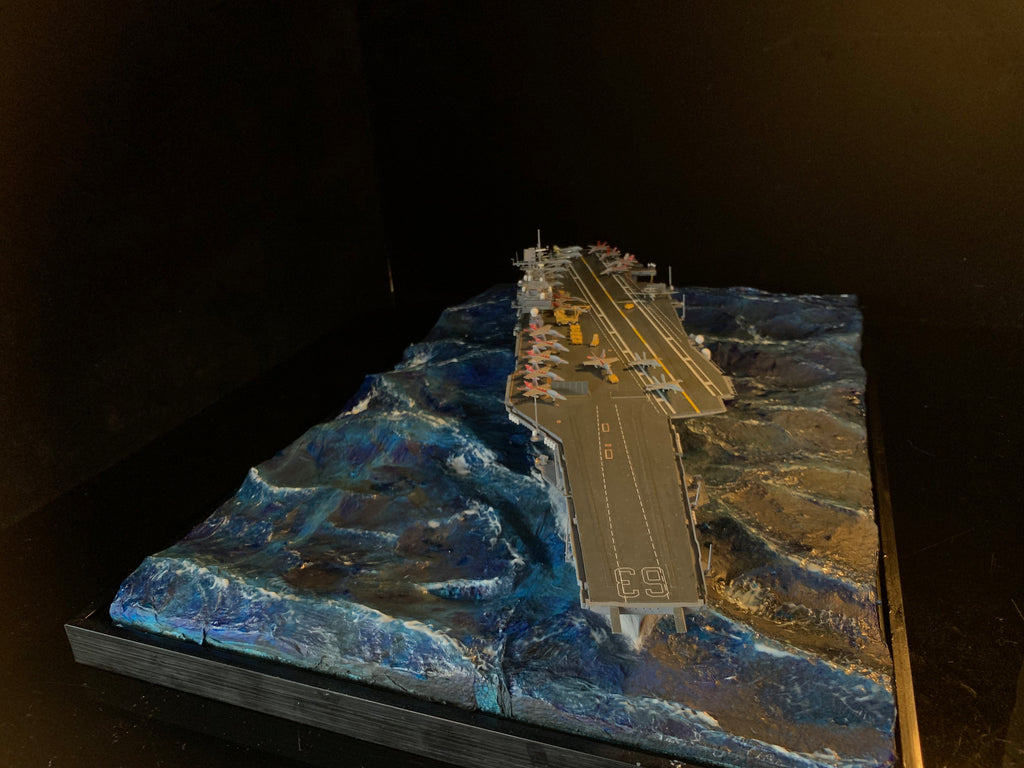 1:700 US Legendary Aircraft Carrier CV-63 KittyHawk Scene Upgrade Version