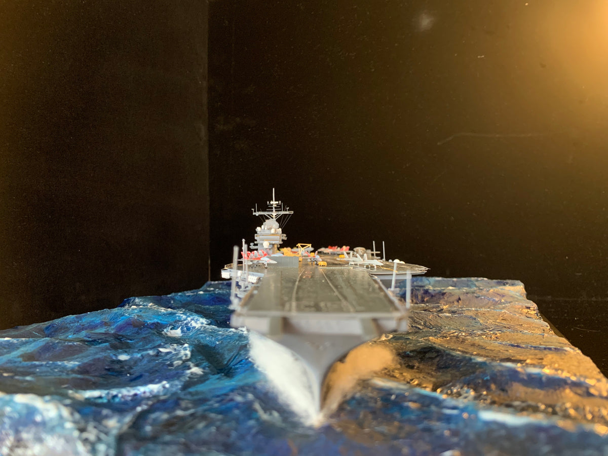 1:700 US Legendary Aircraft Carrier CV-63 KittyHawk Scene Upgrade Version