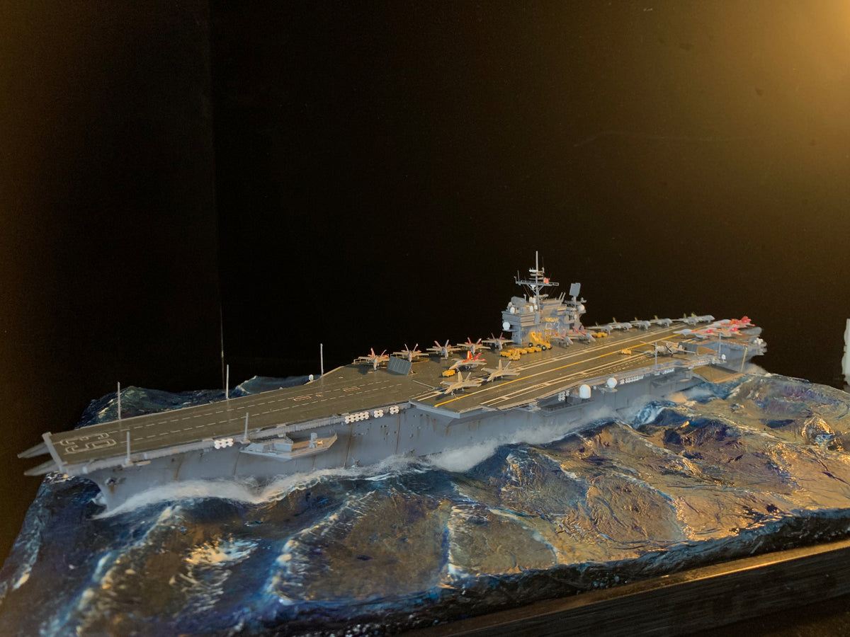 1:700 US Legendary Aircraft Carrier CV-63 KittyHawk Scene Upgrade Version