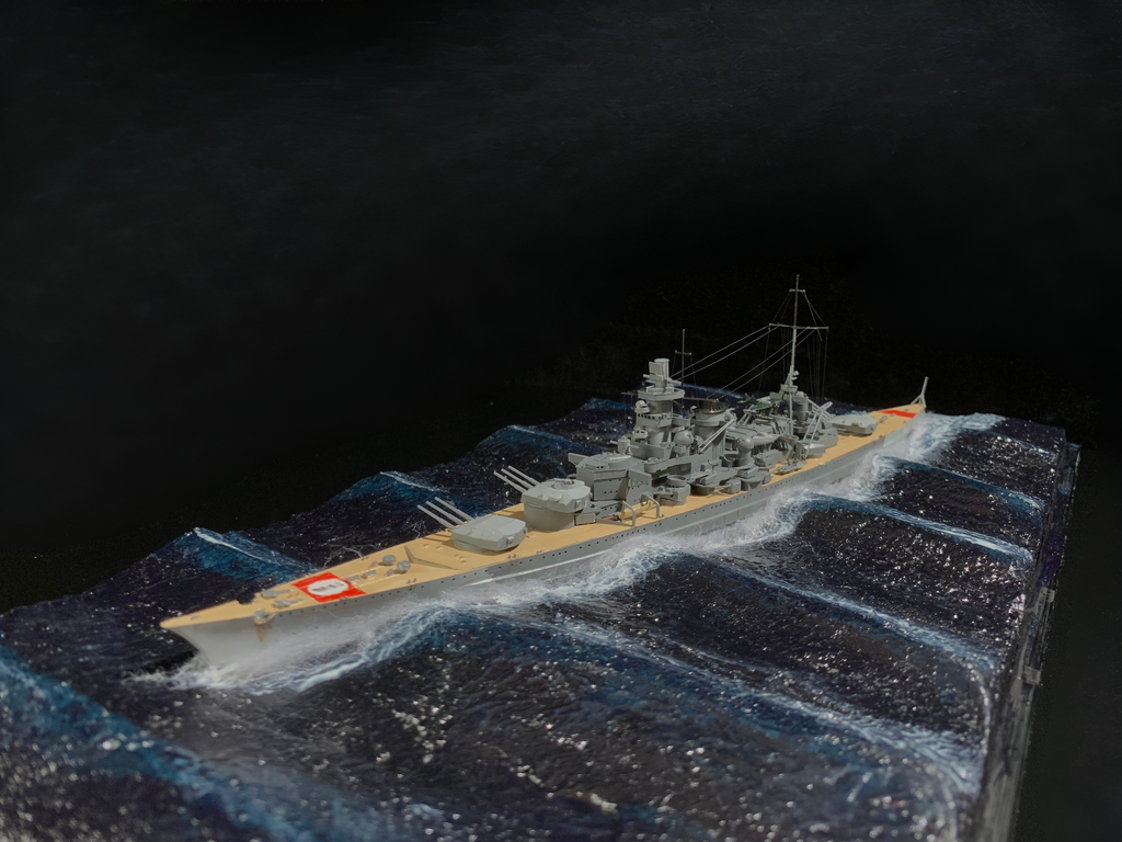 1:700 Scharnhorst Battlecruiser Scene Model