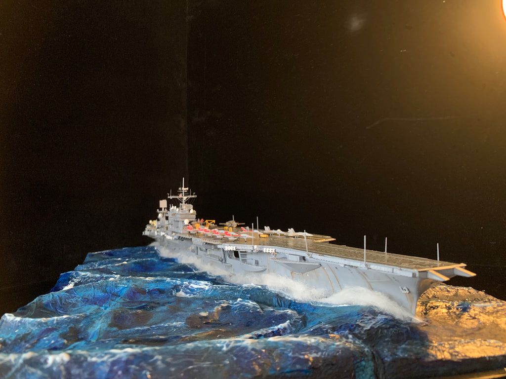 1:700 US Legendary Aircraft Carrier CV-63 KittyHawk Scene Upgrade Version