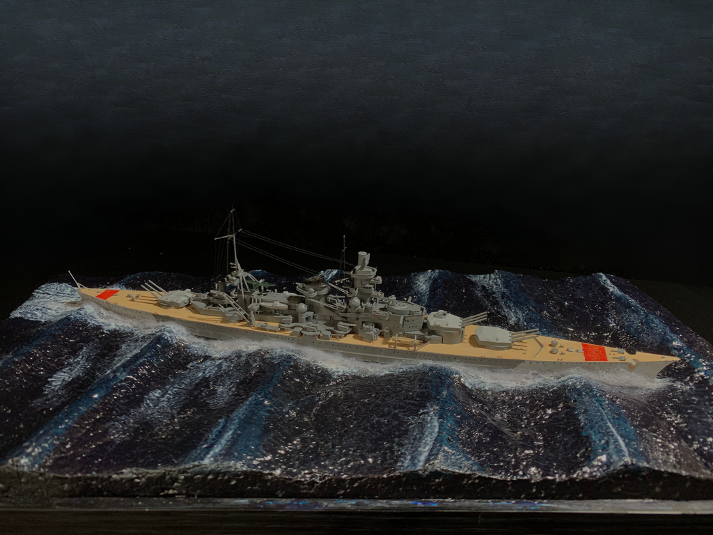1:700 Scharnhorst Battlecruiser Scene Model