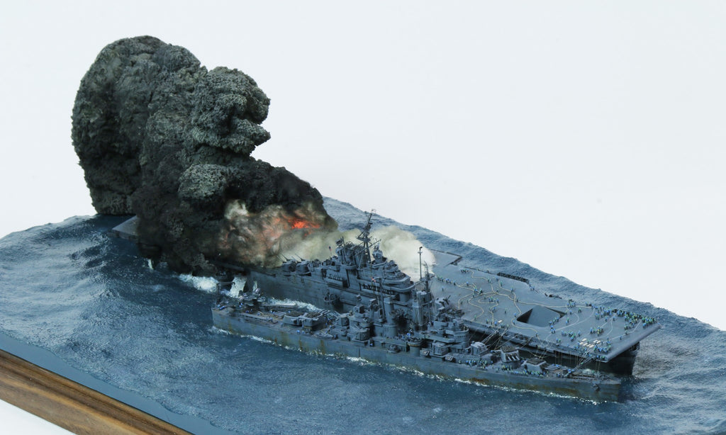 Rescue of the CV-13 Franklin – Famous WWII Scene Model