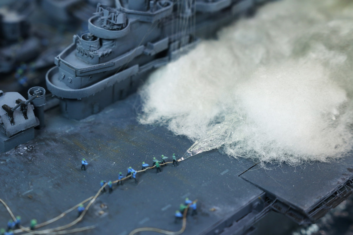 Rescue of the CV-13 Franklin – Famous WWII Scene Model