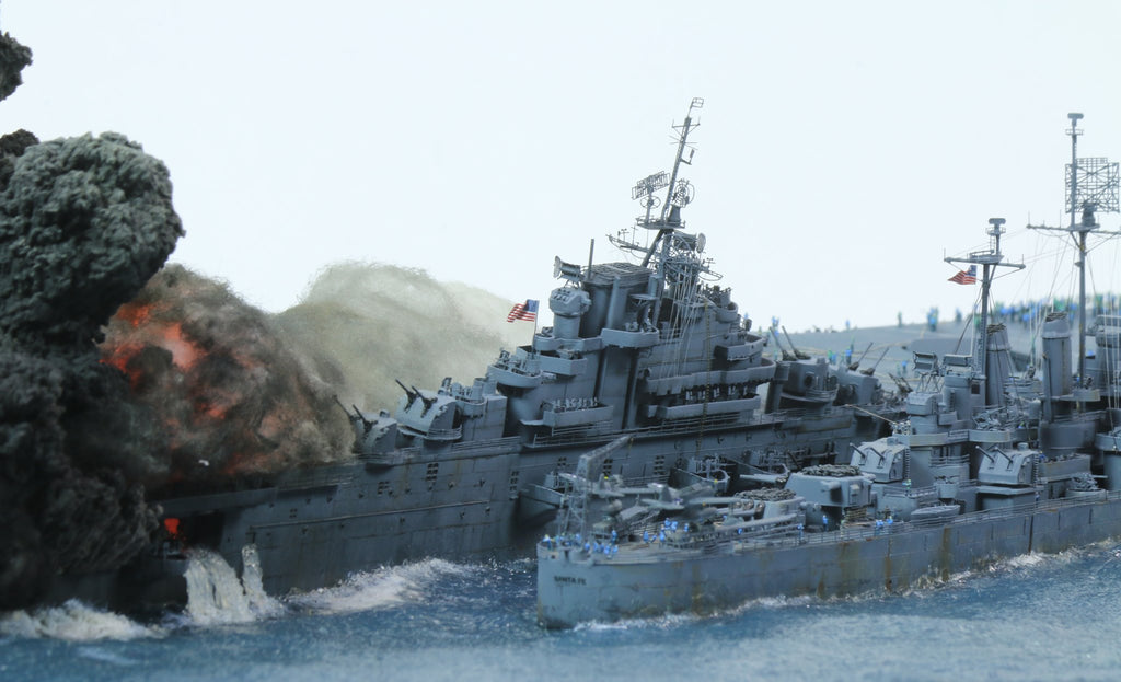 Rescue of the CV-13 Franklin – Famous WWII Scene Model