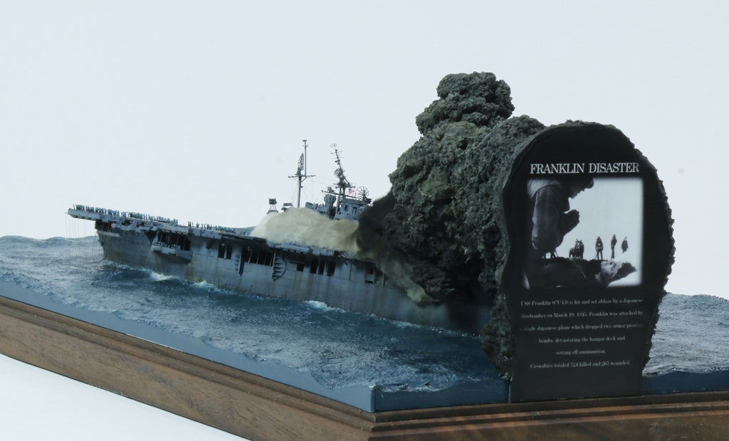 Rescue of the CV-13 Franklin – Famous WWII Scene Model