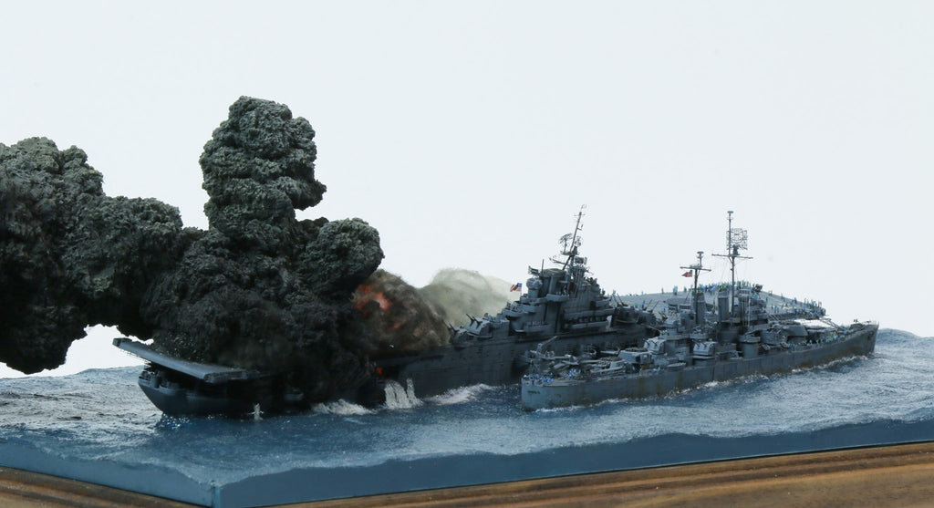 Rescue of the CV-13 Franklin – Famous WWII Scene Model