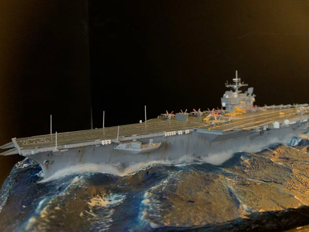 1:700 US Legendary Aircraft Carrier CV-63 KittyHawk Scene Upgrade Version