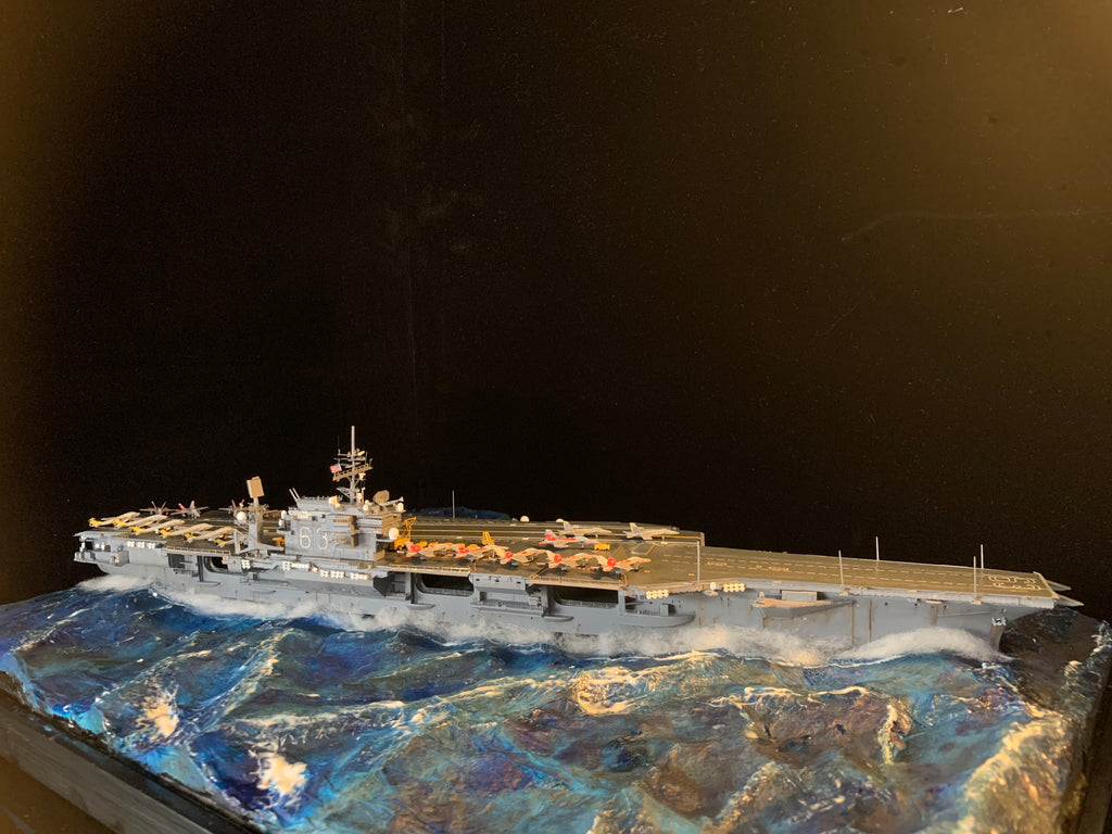 1:700 US Legendary Aircraft Carrier CV-63 KittyHawk Scene Upgrade Version