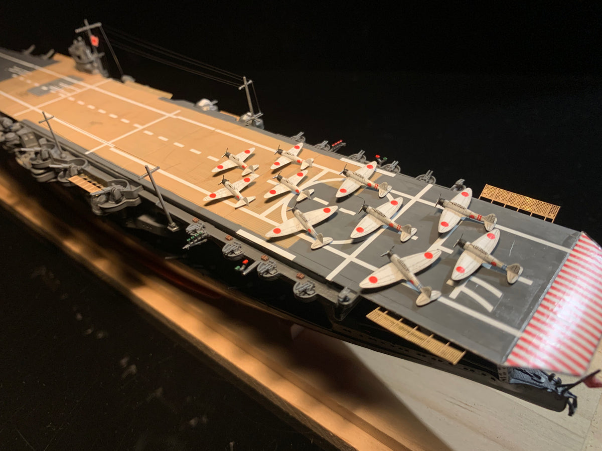 1:700 IJN Kaga — Carrier of the 1st Carrier Division, Combined Fleet | Display Model