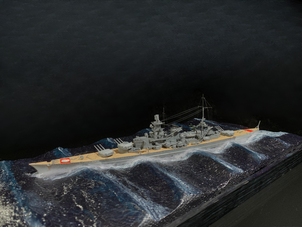 1:700 Scharnhorst Battlecruiser Scene Model