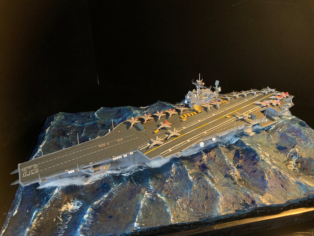 1:700 US Legendary Aircraft Carrier CV-63 KittyHawk Scene Upgrade Version