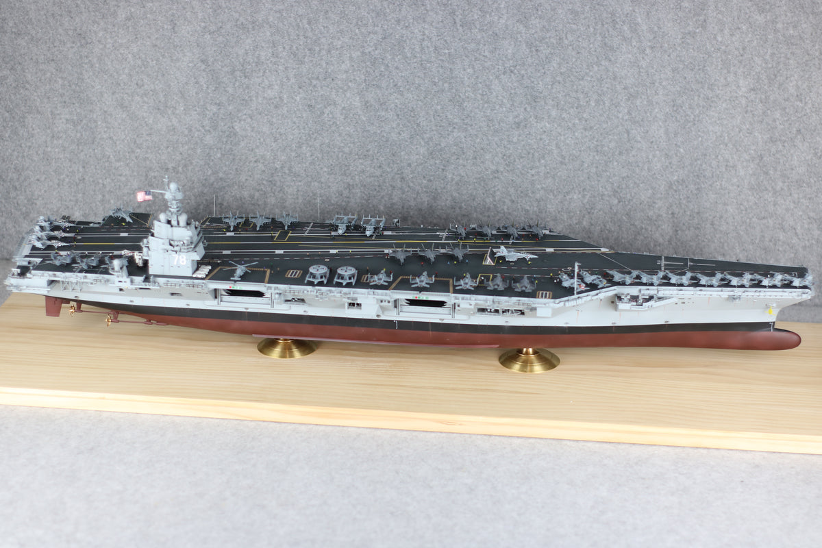 US Navy Aircraft Carrier Model | Gerald R. Ford CVN-78, 1:350 Scale
