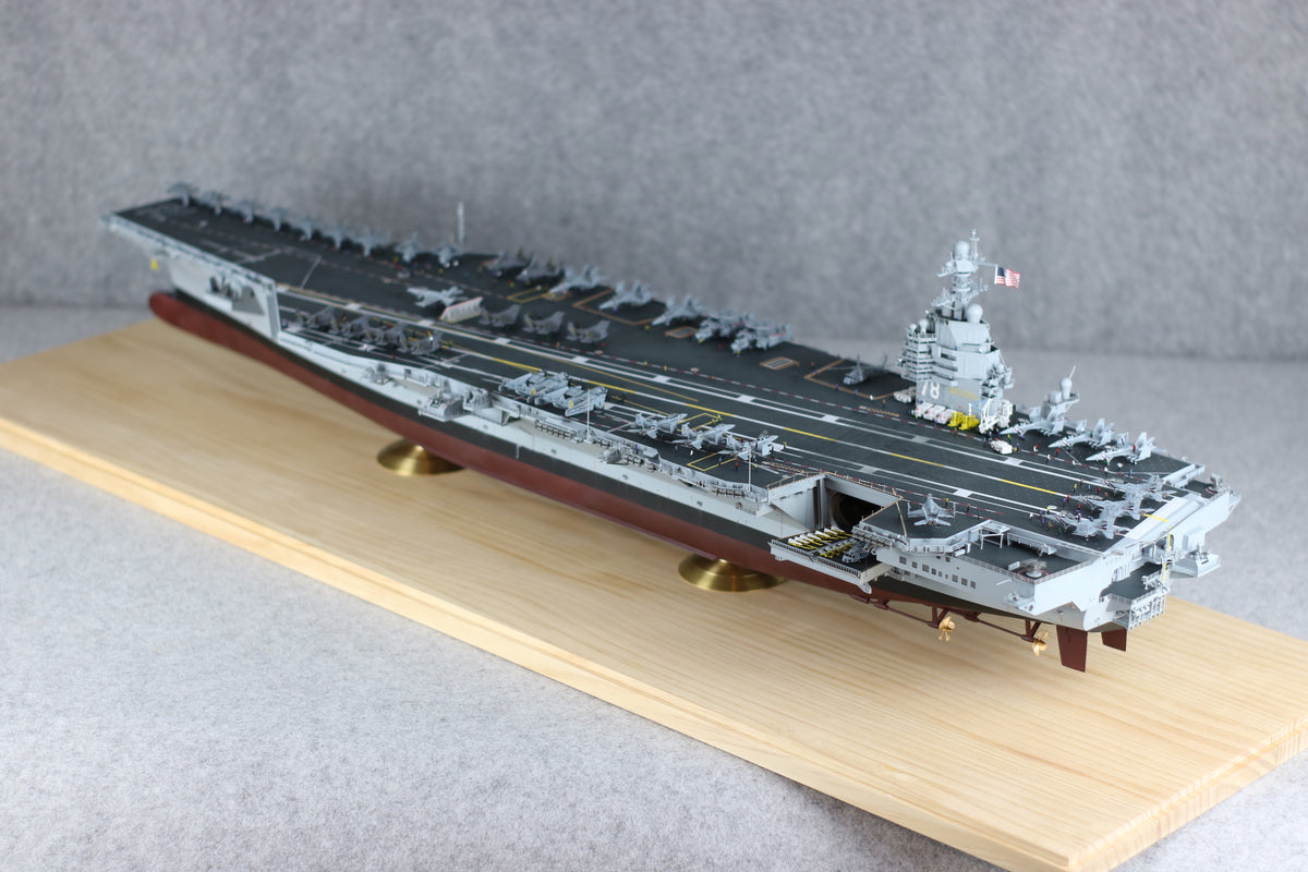US Navy Aircraft Carrier Model | Gerald R. Ford CVN-78, 1:350 Scale