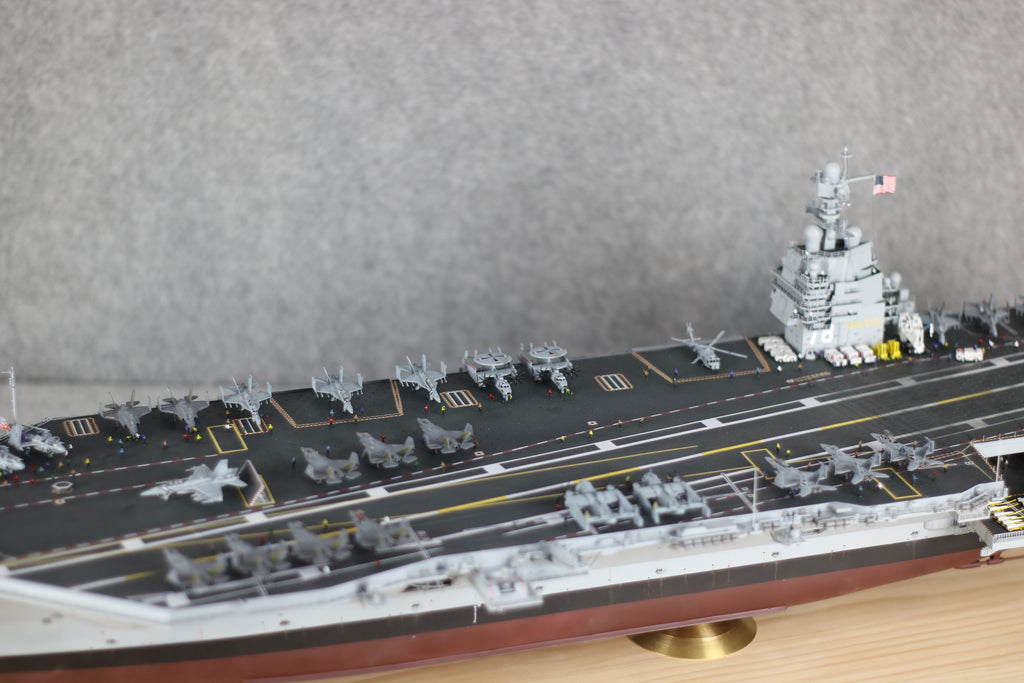US Navy Aircraft Carrier Model | Gerald R. Ford CVN-78, 1:350 Scale